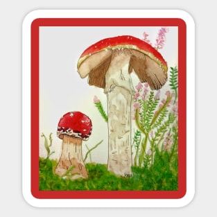 Amanita muscaria Sticker